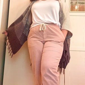 Pink Corduroy American Eagle Joggers